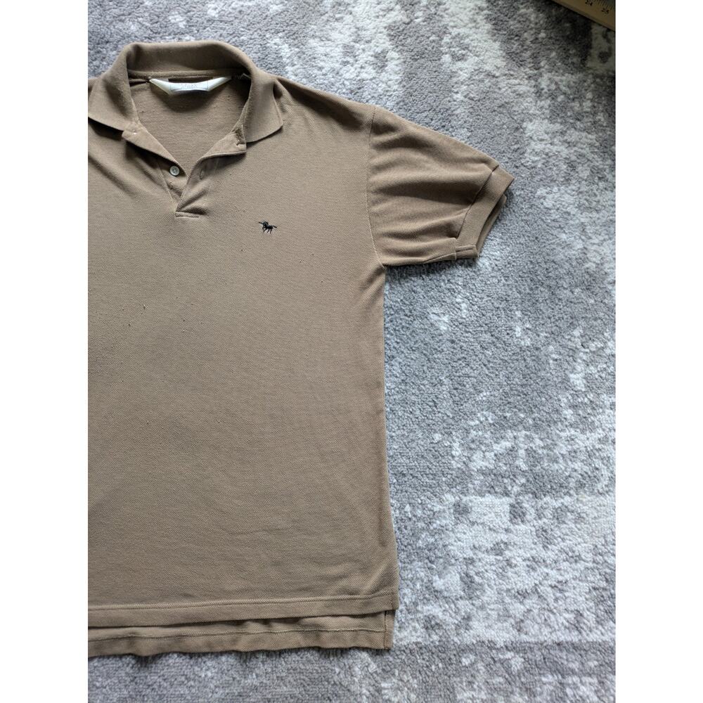 Vintage 80's Sears Men's Store Polo Shirt, Unicorn Logo BROWN - Small - Picture 4 of 14